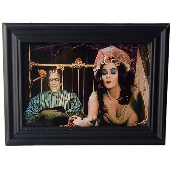 Herman Munster The Munsters lilly Vintage Retro Horror 60s framed photo print - Picture 1 of 4